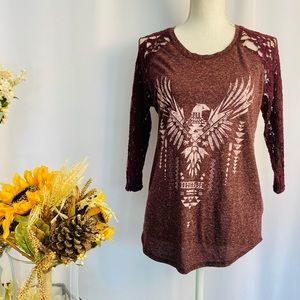 Emppre Long Sleeve T- Shirt Large Size
